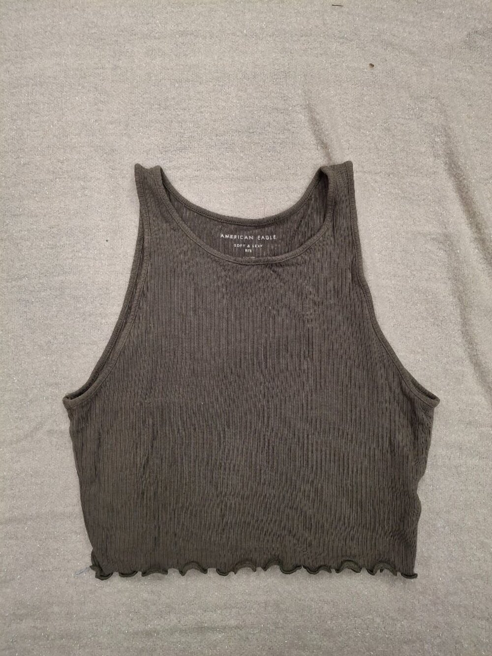 American Eagle " Soft & Sexy " Ribbed Crop Top - Size S
